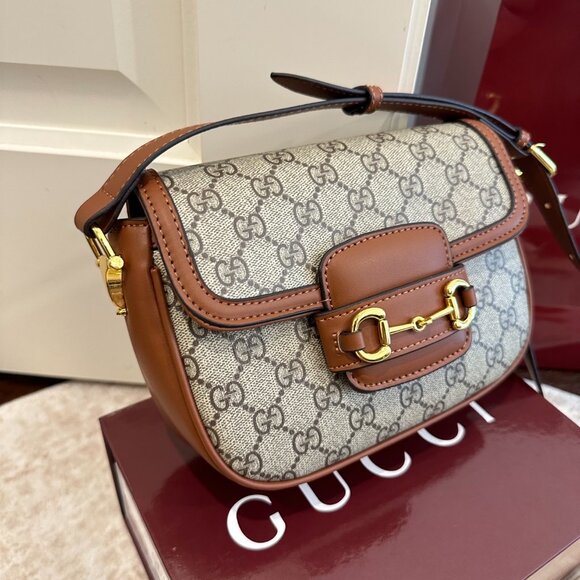 Gucci Horsebit 1955 GG Mini Shoulder Bag - Picture 1 of 9
